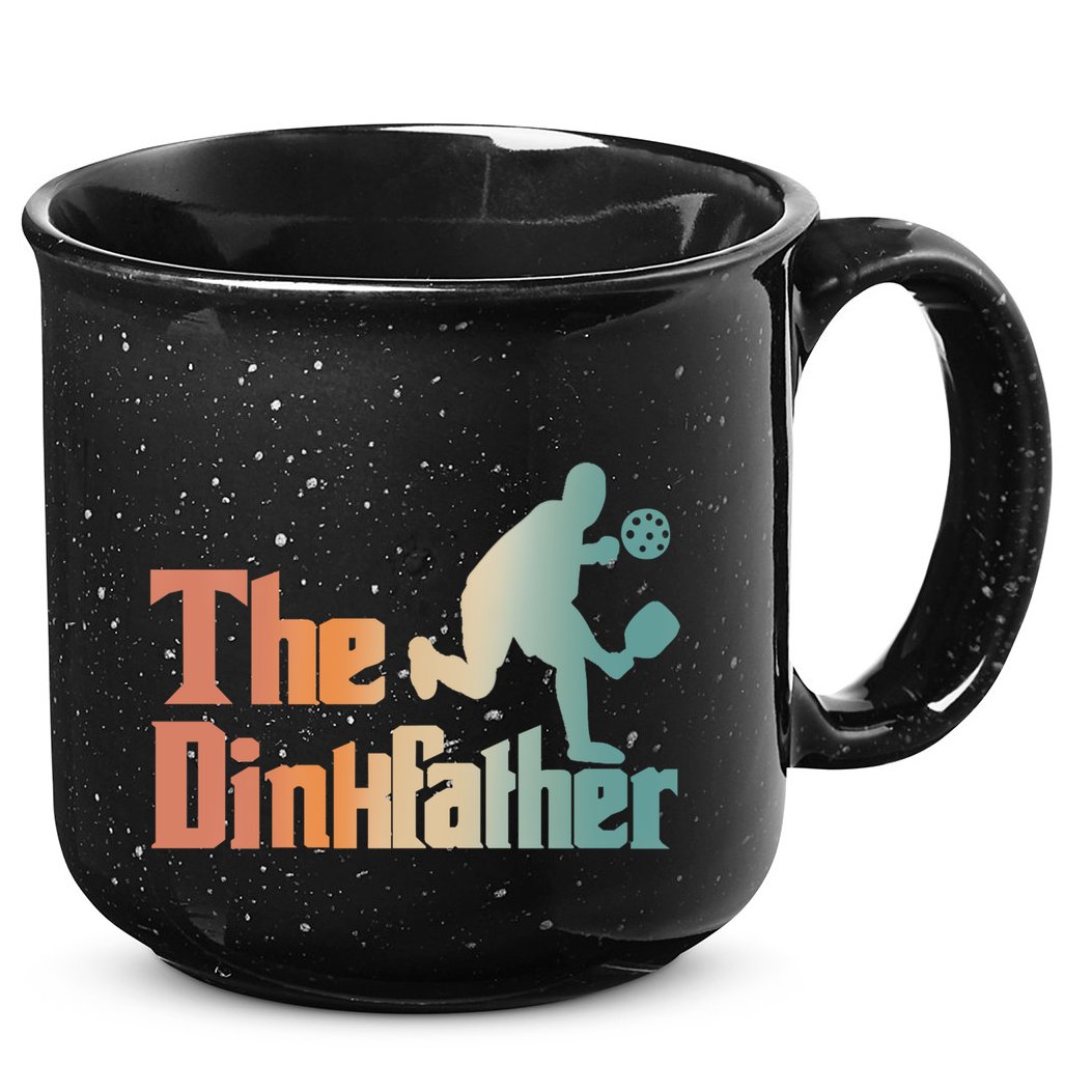 The Dinkfather Pickleball Dad Funny Pickleball FatherS Day Cool Gift 15oz Campfire Ceramic Mug