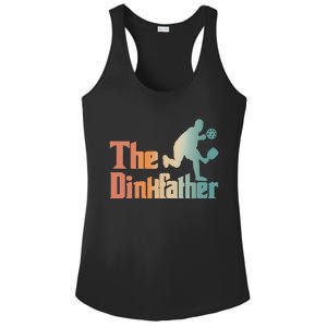 The Dinkfather Pickleball Dad Funny Pickleball FatherS Day Cool Gift Ladies PosiCharge Competitor Racerback Tank