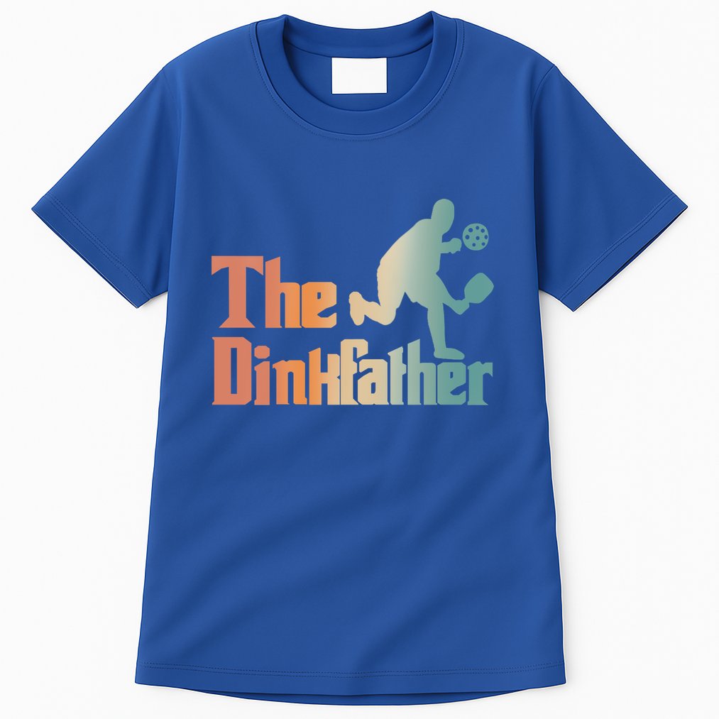The Dinkfather Pickleball Dad Funny Pickleball FatherS Day Cool Gift Tall T-Shirt