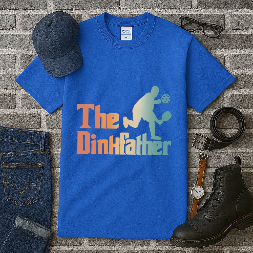 The Dinkfather Pickleball Dad Funny Pickleball FatherS Day Cool Gift Tall T-Shirt