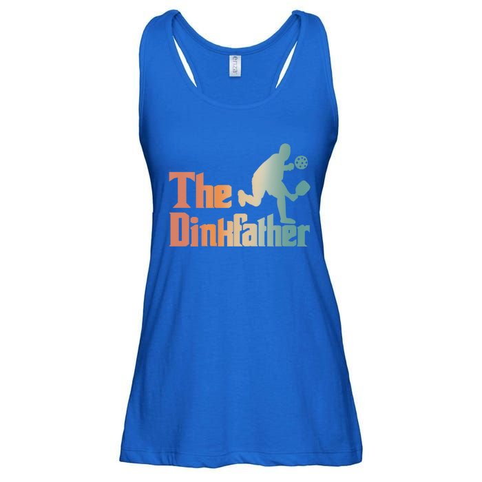 The Dinkfather Pickleball Dad Funny Pickleball FatherS Day Cool Gift Ladies Essential Flowy Tank