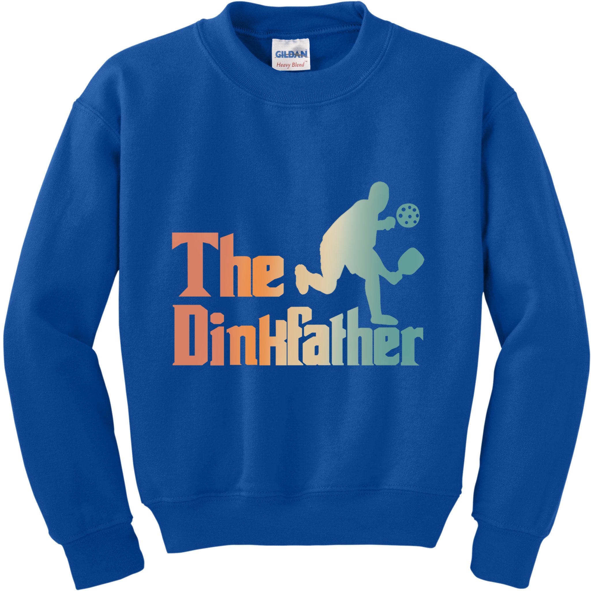 The Dinkfather Pickleball Dad Funny Pickleball FatherS Day Cool Gift Kids Sweatshirt