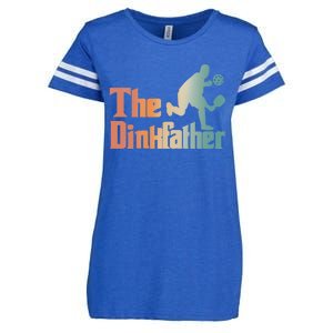 The Dinkfather Pickleball Dad Funny Pickleball FatherS Day Cool Gift Enza Ladies Jersey Football T-Shirt