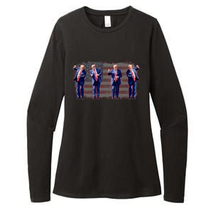 Trump Dance Pro Trump 2024 Trump President Maga 45 47 Womens CVC Long Sleeve Shirt