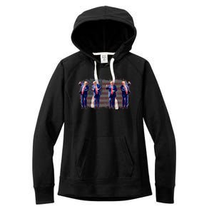 Trump Dance Pro Trump 2024 Trump President Maga 45 47 Women's Fleece Hoodie