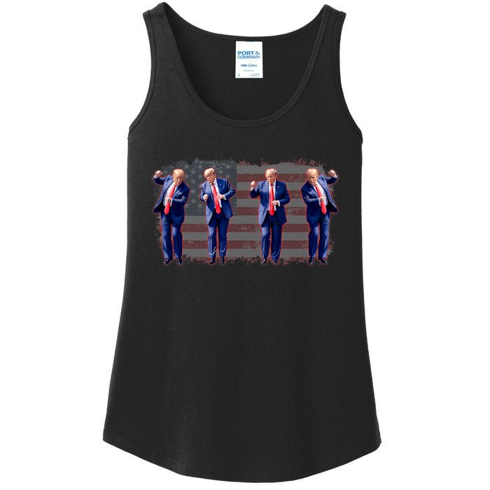 Trump Dance Pro Trump 2024 Trump President Maga 45 47 Ladies Essential Tank