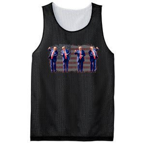 Trump Dance Pro Trump 2024 Trump President Maga 45 47 Mesh Reversible Basketball Jersey Tank