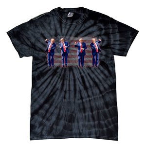 Trump Dance Pro Trump 2024 Trump President Maga 45 47 Tie-Dye T-Shirt