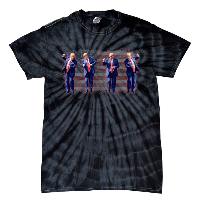 Trump Dance Pro Trump 2024 Trump President Maga 45 47 Tie-Dye T-Shirt