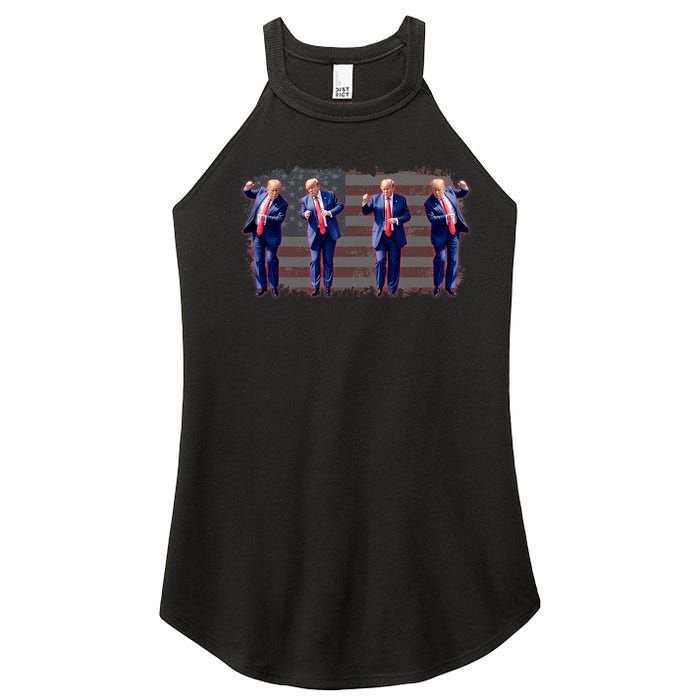 Trump Dance Pro Trump 2024 Trump President Maga 45 47 Women's Perfect Tri Rocker Tank