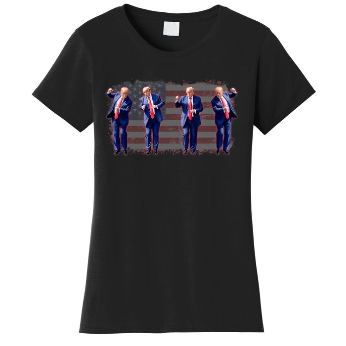 Trump Dance Pro Trump 2024 Trump President Maga 45 47 Women's T-Shirt