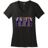 Trump Dance Pro Trump 2024 Trump President Maga 45 47 Women's V-Neck T-Shirt