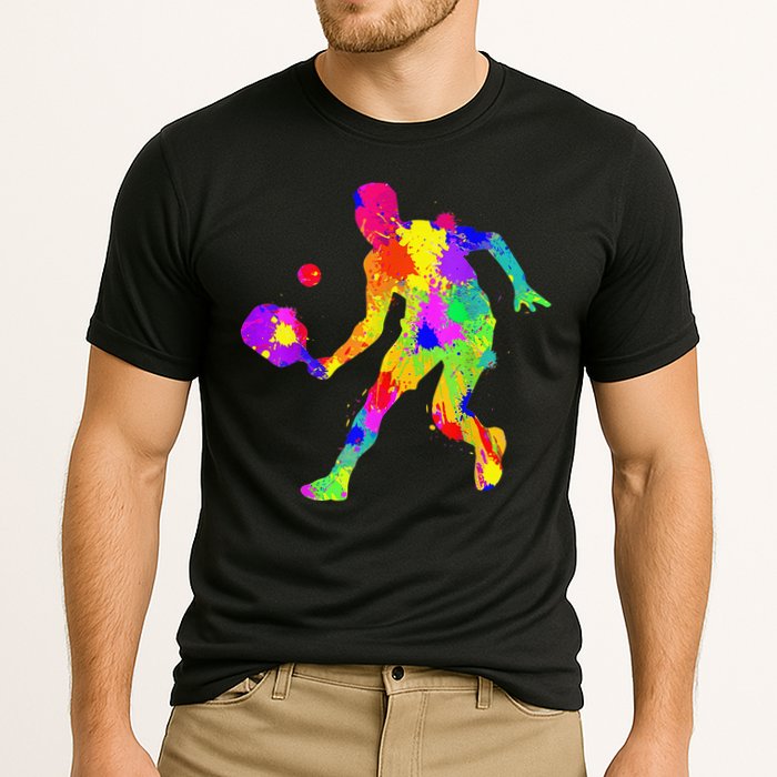 Tie Dye Pickleball Funny Dad Pickleball Cooling Performance Crew T-Shirt