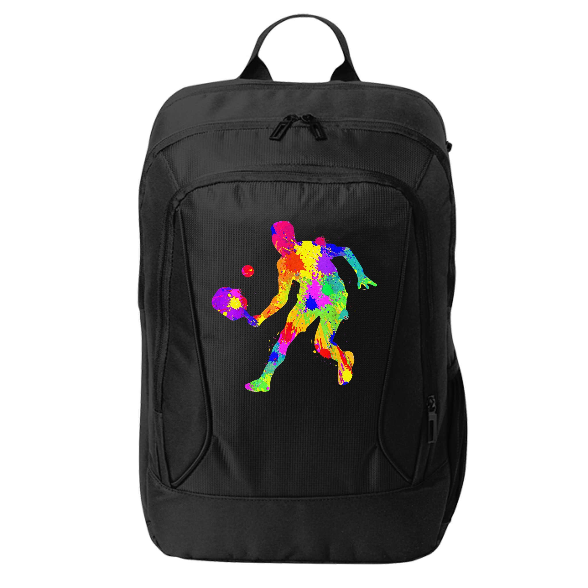 Tie Dye Pickleball Funny Dad Pickleball City Backpack