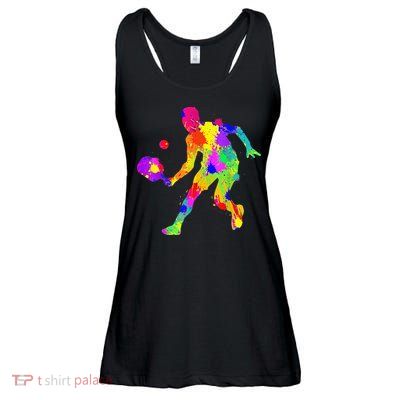 Tie Dye Pickleball Funny Dad Pickleball Ladies Essential Flowy Tank