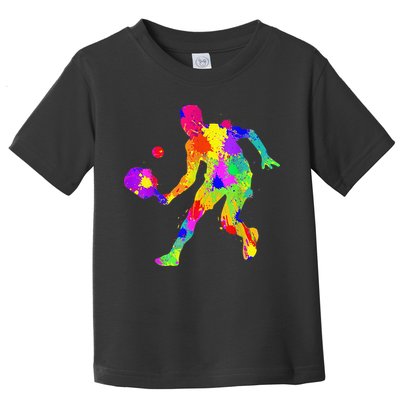 Tie Dye Pickleball Funny Dad Pickleball Toddler T-Shirt