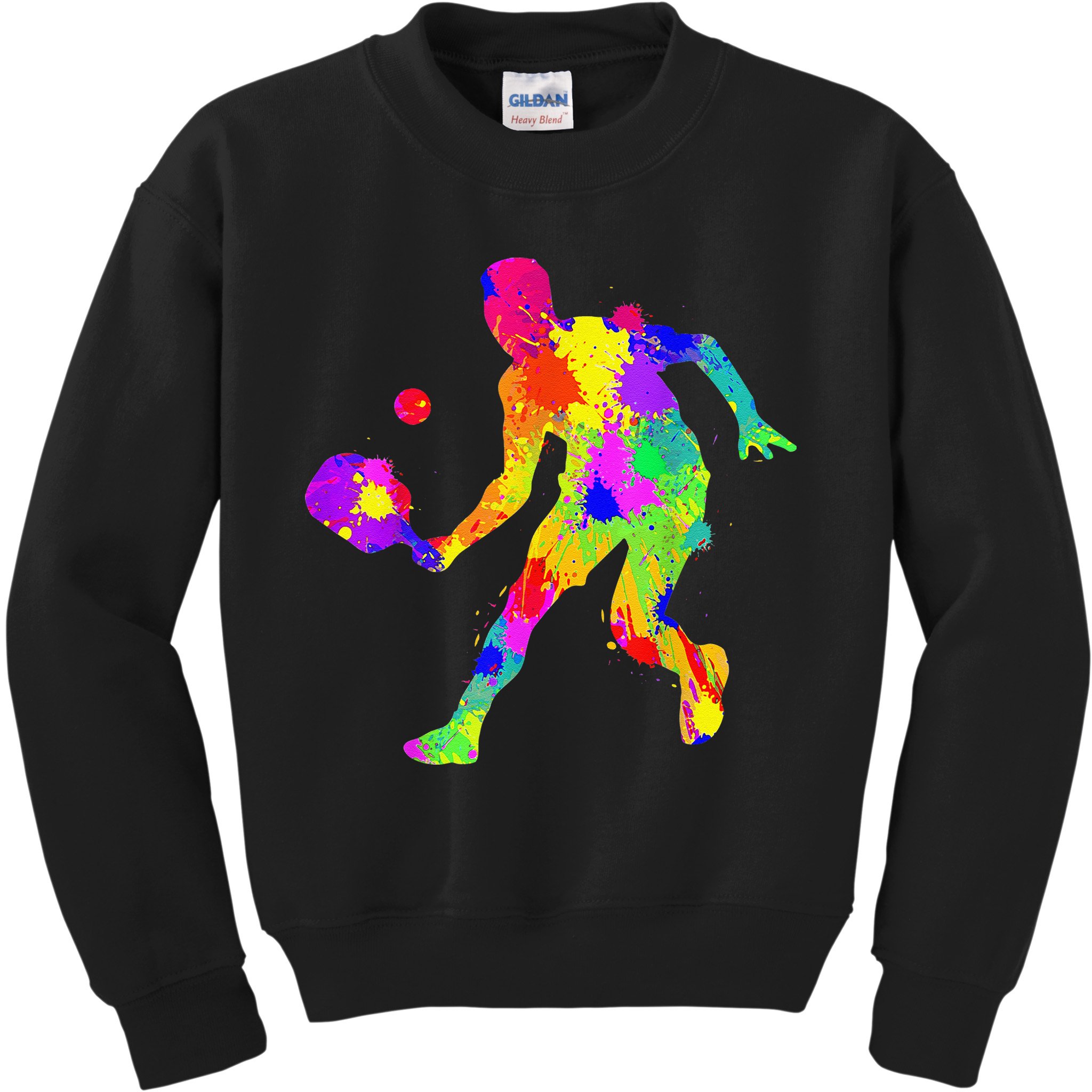 Tie Dye Pickleball Funny Dad Pickleball Kids Sweatshirt