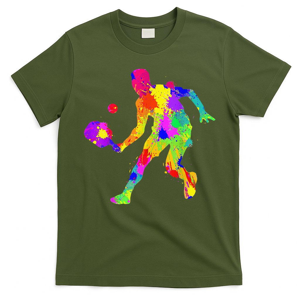 Tie Dye Pickleball Funny Dad Pickleball T-Shirt