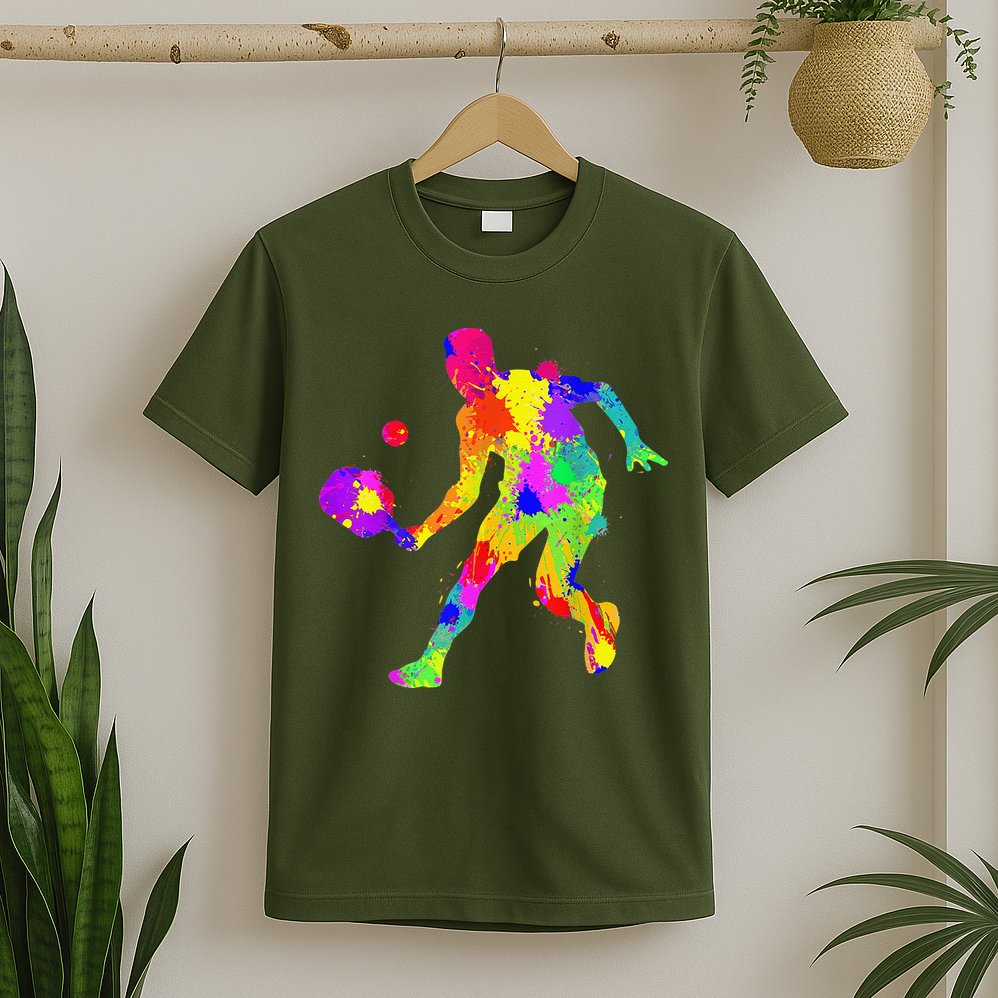 Tie Dye Pickleball Funny Dad Pickleball T-Shirt