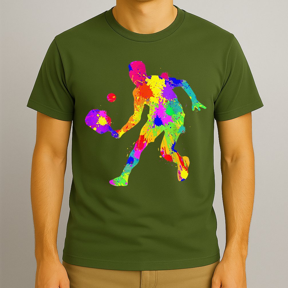 Tie Dye Pickleball Funny Dad Pickleball T-Shirt