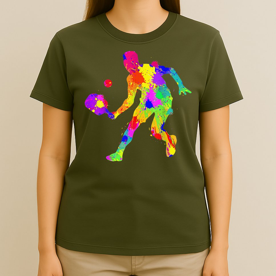Tie Dye Pickleball Funny Dad Pickleball T-Shirt