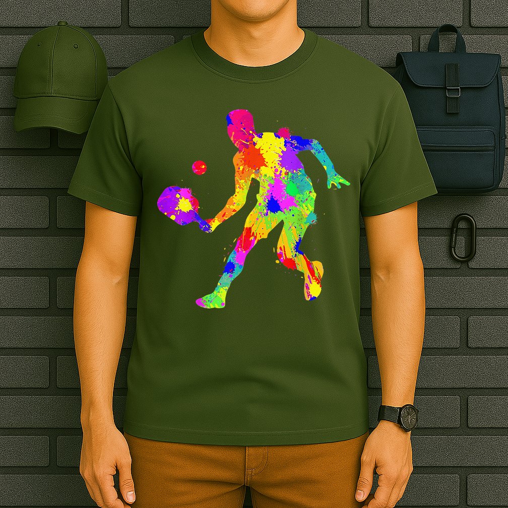 Tie Dye Pickleball Funny Dad Pickleball T-Shirt