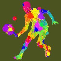 Tie Dye Pickleball Funny Dad Pickleball T-Shirt