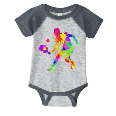 Tie Dye Pickleball Funny Dad Pickleball Infant Baby Jersey Bodysuit
