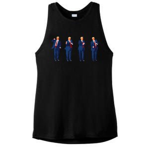 Trump Dance Pro Trump 2024 Trump President Maga Ladies PosiCharge Tri-Blend Wicking Tank