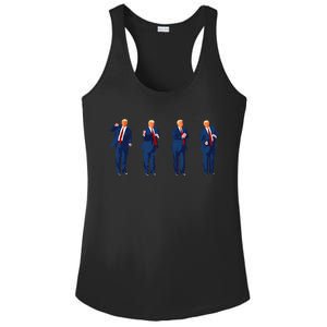 Trump Dance Pro Trump 2024 Trump President Maga Ladies PosiCharge Competitor Racerback Tank