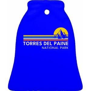 Torres Del Paine National Park Ceramic Bell Ornament