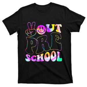 Tie Dye Peace Out Preschool Last Day Of School Pre K T-Shirt