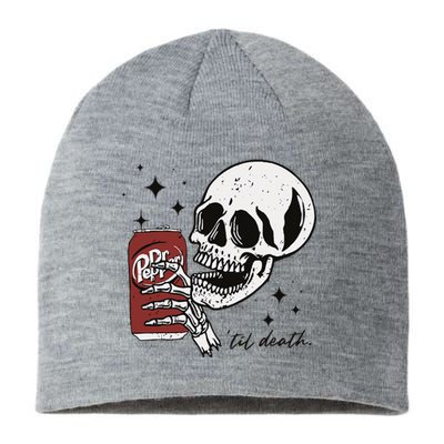 Till Death Pepper Skeleton Halloween Skeleton Drink Pepper Sustainable Beanie