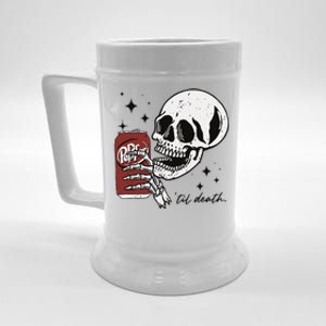 Till Death Pepper Skeleton Halloween Skeleton Drink Pepper Beer Stein