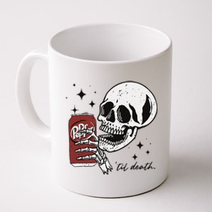 Till Death Pepper Skeleton Halloween Skeleton Drink Pepper Coffee Mug