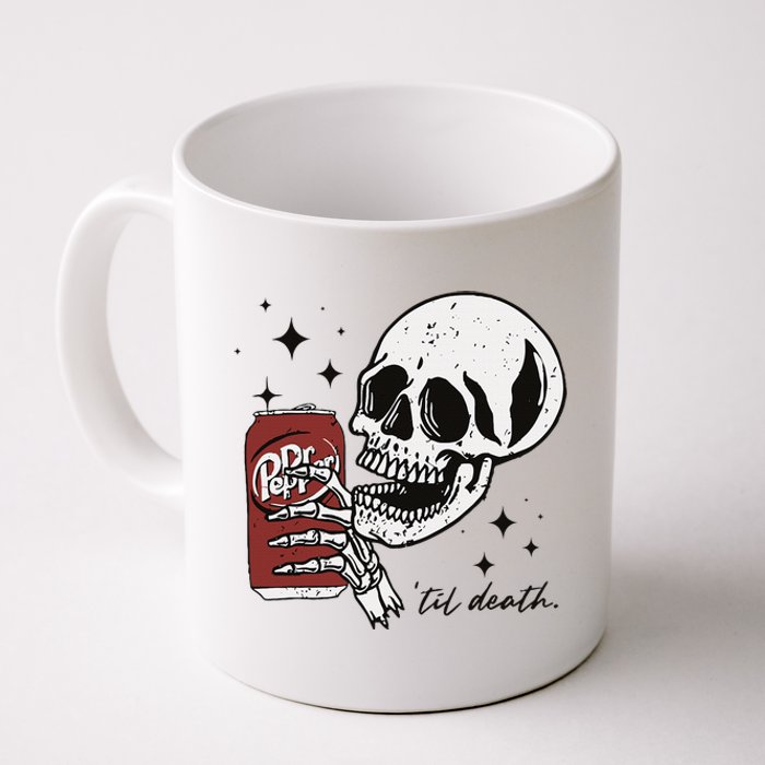 Till Death Pepper Skeleton Halloween Skeleton Drink Pepper Coffee Mug