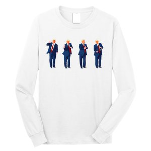 Trump Dance Pro Trump 2024 Trump President Maga Long Sleeve Shirt