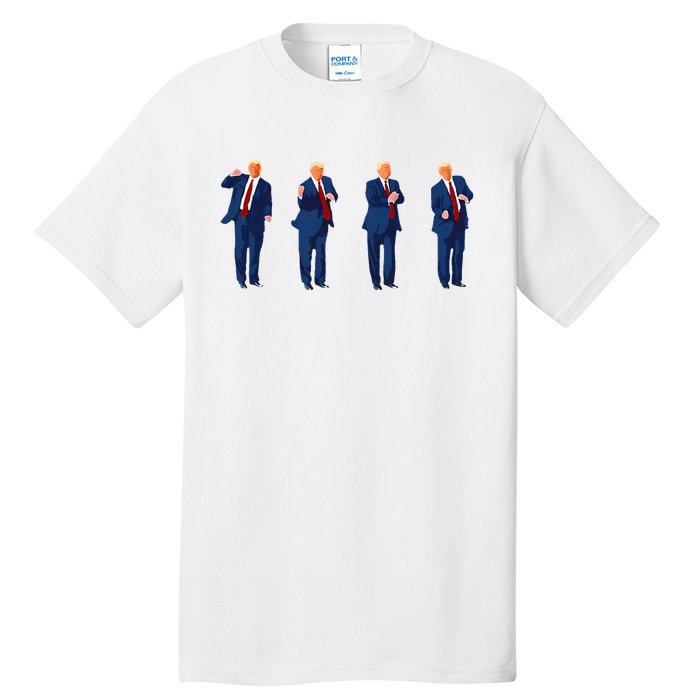 Trump Dance Pro Trump 2024 Trump President Maga Tall T-Shirt