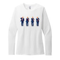 Trump Dance Pro Trump 2024 Trump President Maga Womens CVC Long Sleeve Shirt