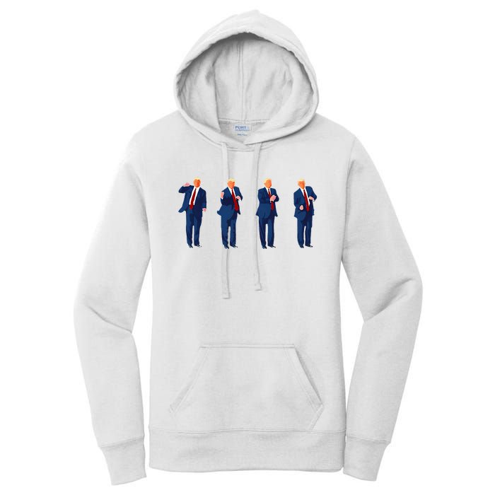 Trump Dance Pro Trump 2024 Trump President Maga Women's Pullover Hoodie