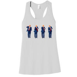 Trump Dance Pro Trump 2024 Trump President Maga Women's Racerback Tank