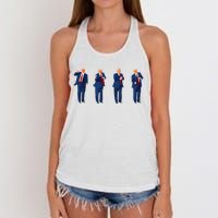 Trump Dance Pro Trump 2024 Trump President Maga Women's Knotted Racerback Tank