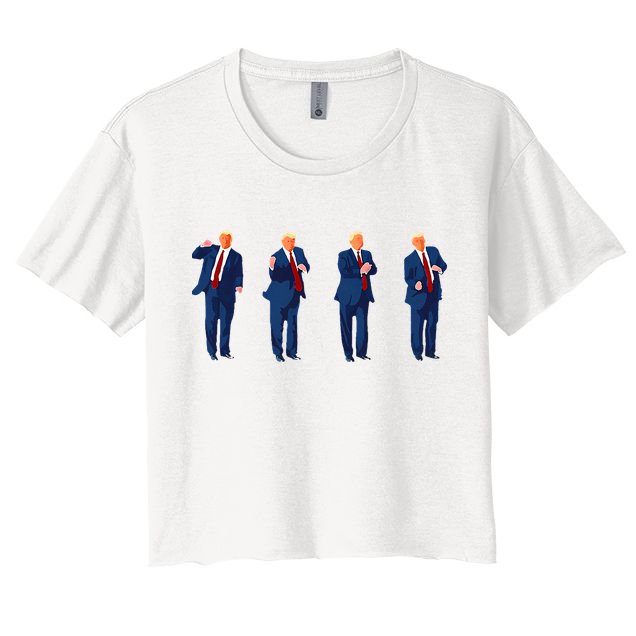 Trump Dance Pro Trump 2024 Trump President Maga Crop Top