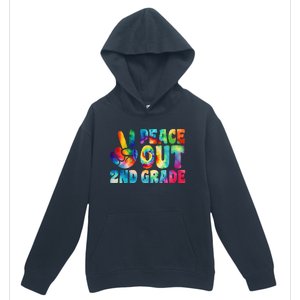 tie dye peace out second grade cute last day of 2nd grade Urban Pullover Hoodie