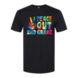 tie dye peace out second grade cute last day of 2nd grade Softstyle CVC T-Shirt