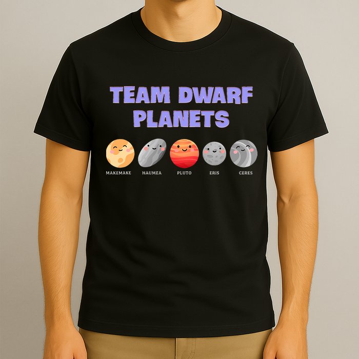 Team Dwarf Planets Pluto Funny Astronomy Science T-Shirt
