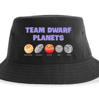 Team Dwarf Planets Pluto Funny Astronomy Science Sustainable Bucket Hat