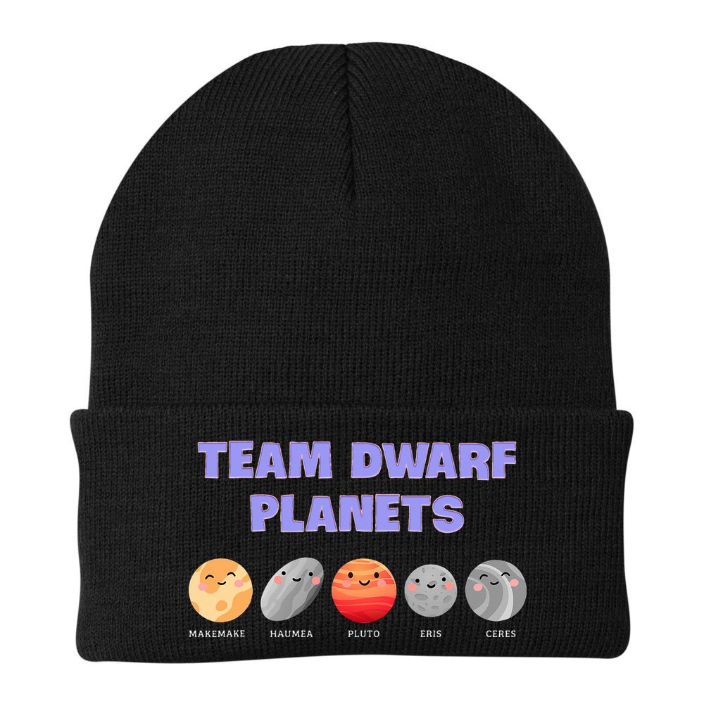 Team Dwarf Planets Pluto Funny Astronomy Science Beanie
