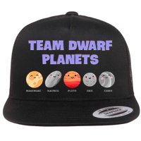 Team Dwarf Planets Pluto Funny Astronomy Science Flat Bill Trucker Hat