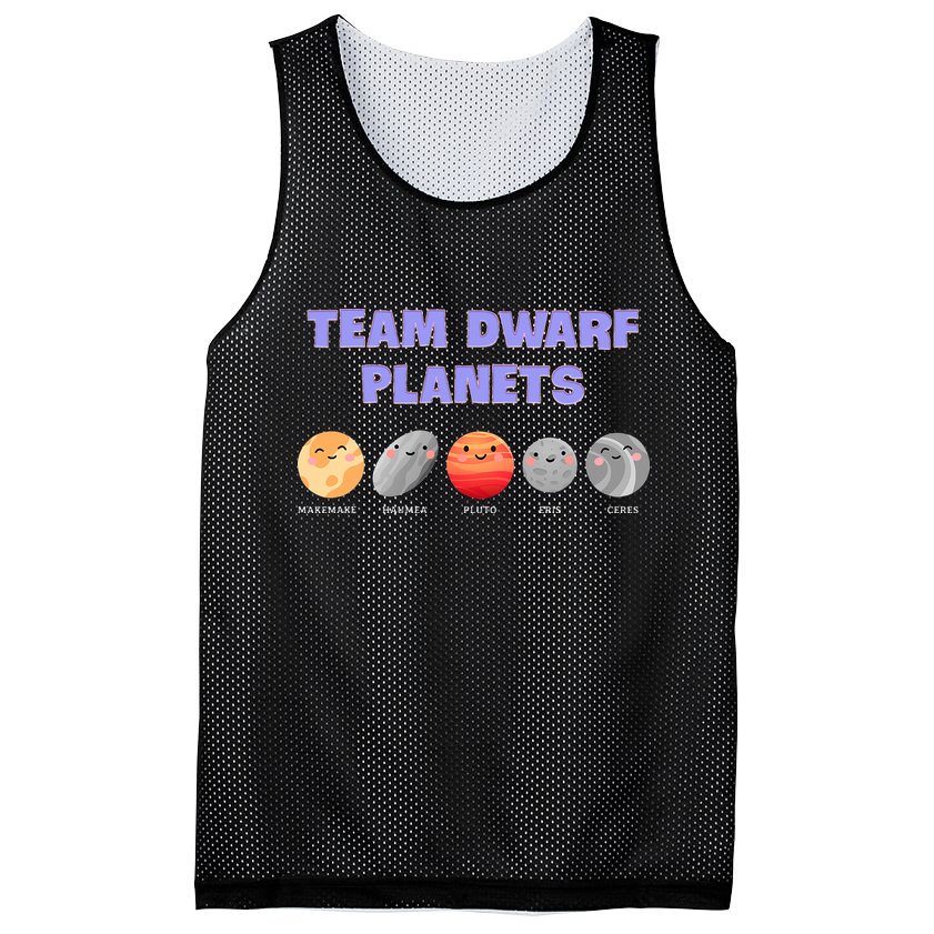 Team Dwarf Planets Pluto Funny Astronomy Science Mesh Reversible Basketball Jersey Tank